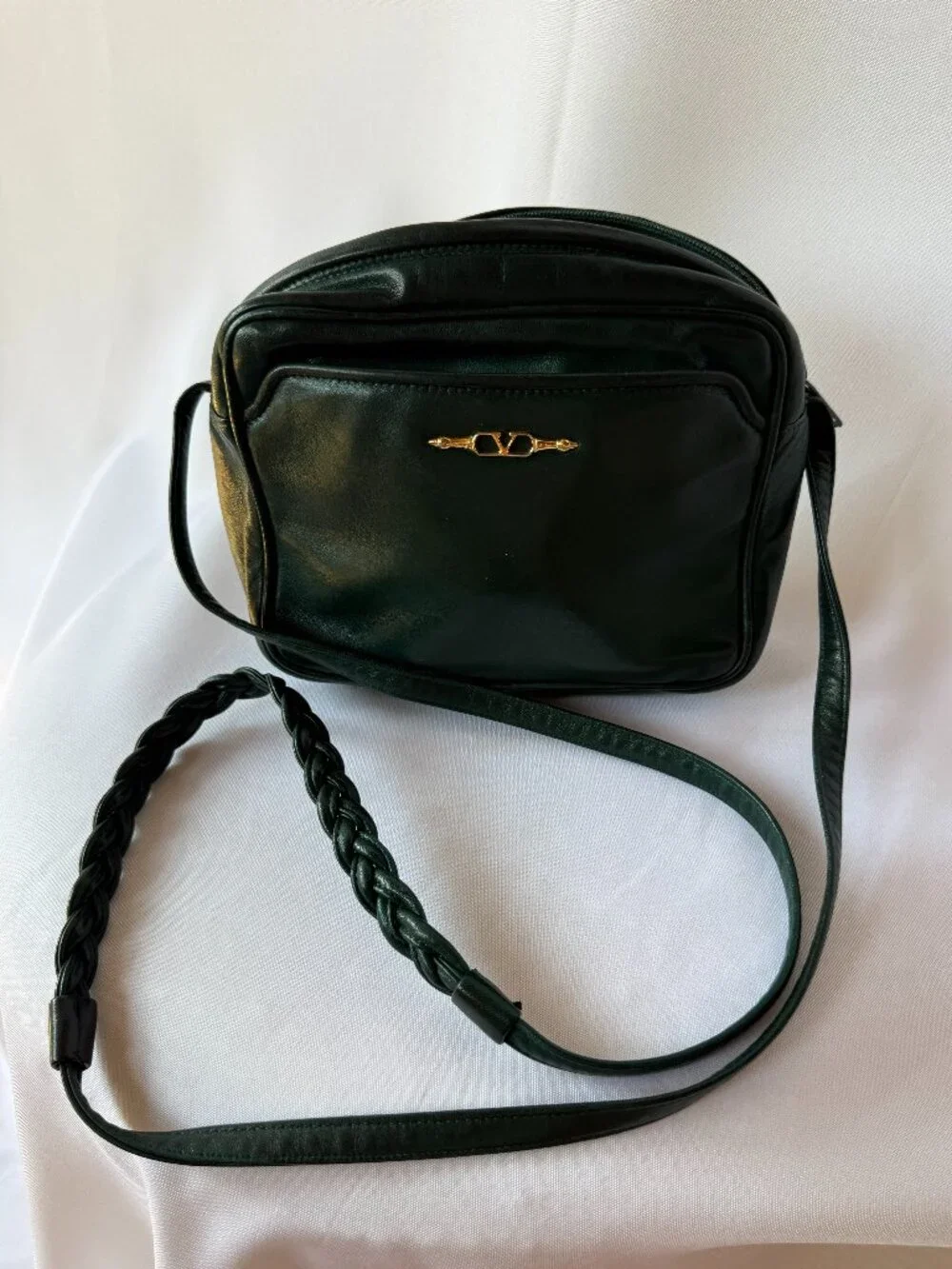 Vintage Valentino Garavani Green Crossbody Bag